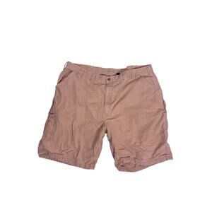 Carhartt Cargo Shorts Men 48W Beige Utility Workwear Heavy Duty Carpenter Shorts